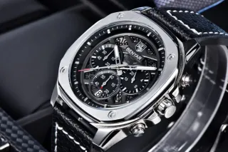 Reloj Benyar Hombre Negro y Plateado