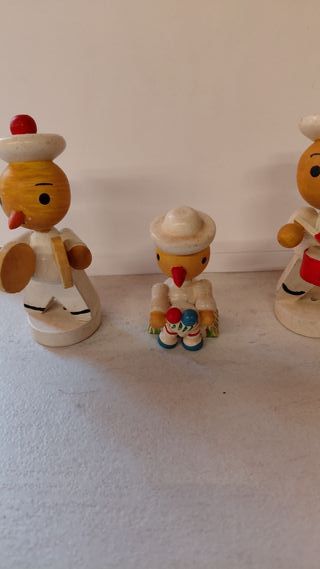 Set 3 Decorazioni Natale Legno