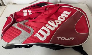 Mochila de Tenis Wilson K Factor Tour Roja