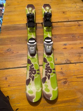 Sci 80cm + Scarponi Salomon Taglia 27/28 Bambini 4-7