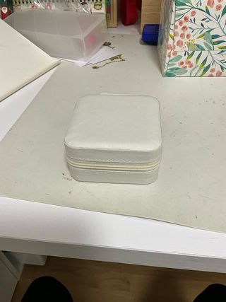 Joyero cuadrado con cremallera