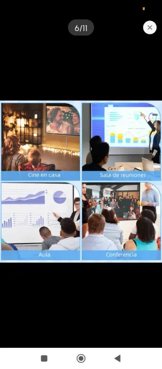 Pantalla Proyector 1080p 4K HD 16:9