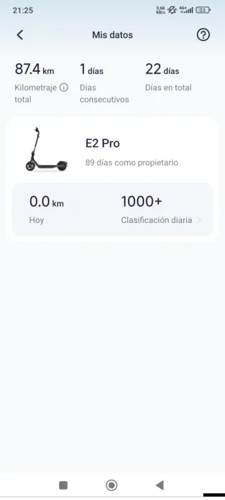 Ninebot e2 pro como nuevo