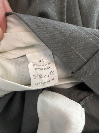 Traje de chaqueta gris hombre