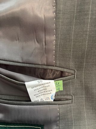Traje de chaqueta gris hombre