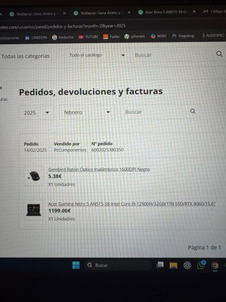 Portátil Acer Gaming Nitro 5 i9