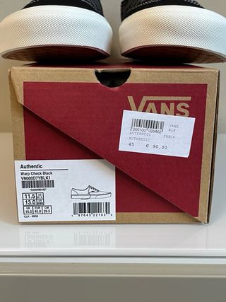 Scarpe Vans Checkerboard Nere Grigie Tg 45