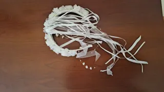 Vestido de Comunión con bolso, cancan y diadema.