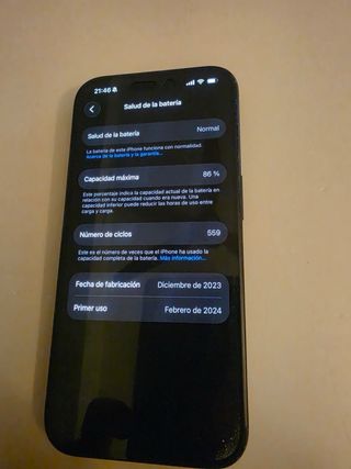 iPhone 15 Pro 256GB Negro Titanio