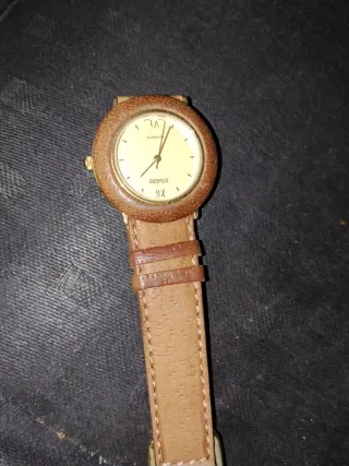 Reloj Duward Cuarzo Marrón y Dorado