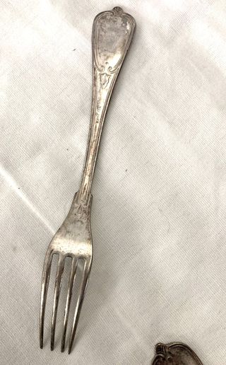 Set posate vintage argentone punzonato