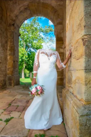 Vestido de Novia Moderno Talla 36