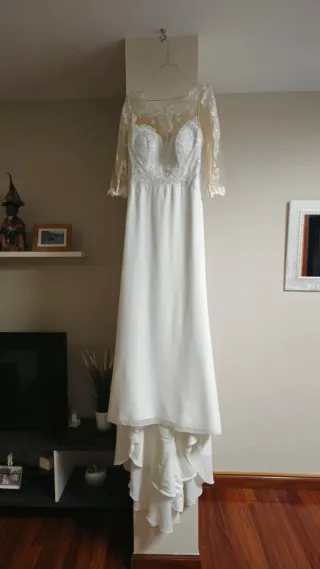 Vestido de Novia Moderno Talla 36
