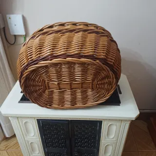 Cesta Mimbre Tradicional Asa