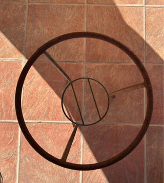 Posa macetero hierro forjado