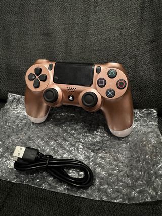 Controlador PS4 rose gold+ Cable USB