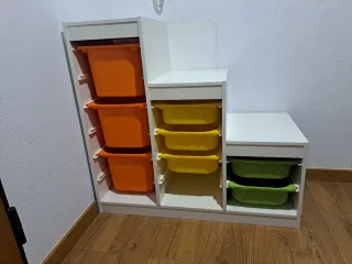 Mueble Almacenaje Infantil con Cubos