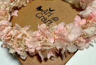 Corona comunión Ari & Craft rosa y blanco