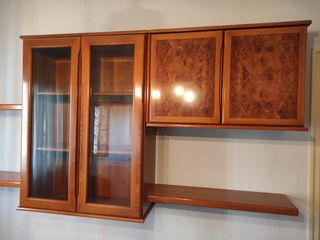 Mueble mural salón con mesa de TV a juego