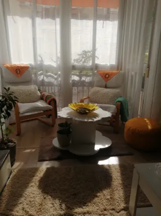 Lote 2 butacas Ikea madera y tela