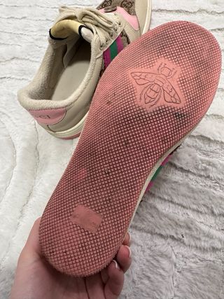 Sneakers Gucci Beige e Rosa