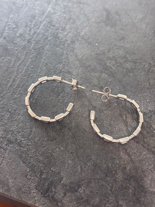 Pendientes Aro Plata 925 Circonitas