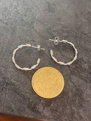 Pendientes Aro Plata 925 Circonitas