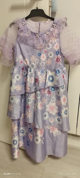 Disfraz Isabella Encanto Morado Flores