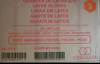 Guantes de látex Newmar Talla S. Últimas unidades