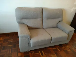 Par de sofás beige 165cm x 90cm