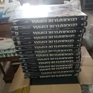 14 libros Geografía de España, gran formato.