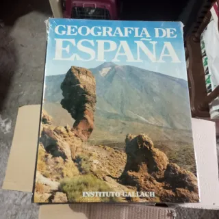 14 libros Geografía de España, gran formato.