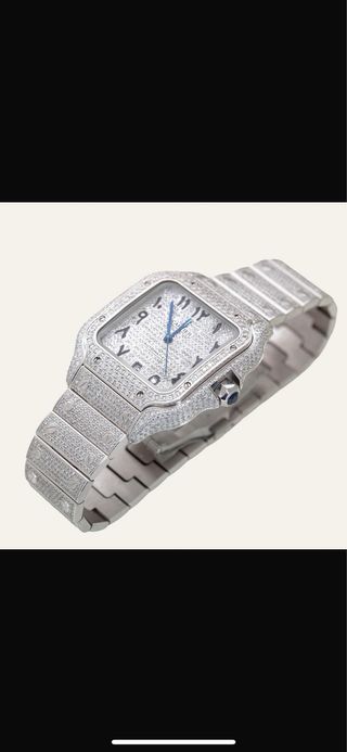 Cartier Santos Ice Out Diamantes
