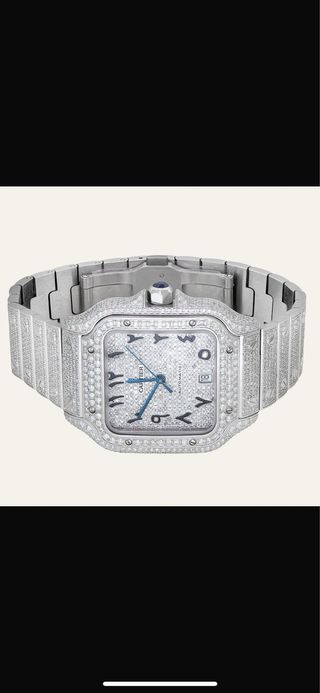 Cartier Santos Ice Out Diamantes
