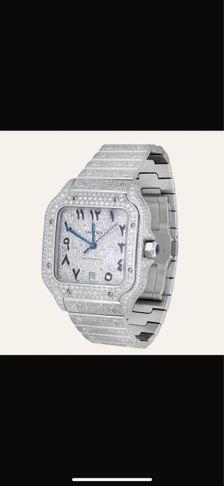 Cartier Santos Ice Out Diamantes