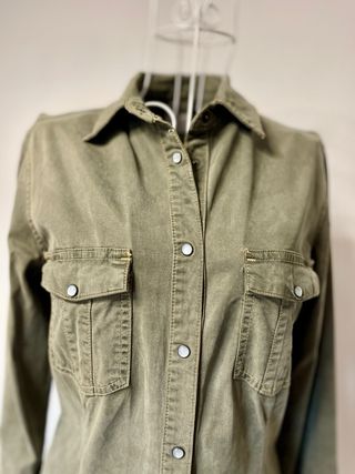Camisa Zara 1975 Verde Militar