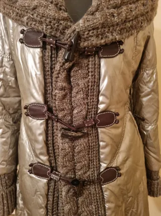 Giaccone donna color Perla