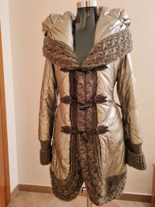 Giaccone donna color Perla