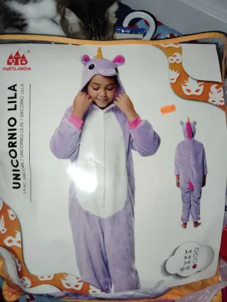 Disfraz Unicornio Lila Talla 10-12