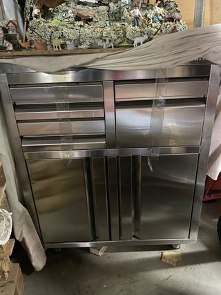 Mueble Acero Inoxidable Infrico para cafetera