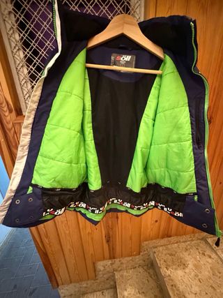 Anorak de esquí infantil azul y blanco SOLL