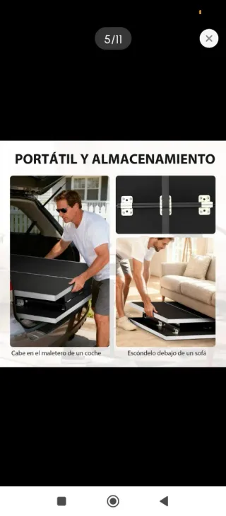 Mini mesa de ping pong plegable