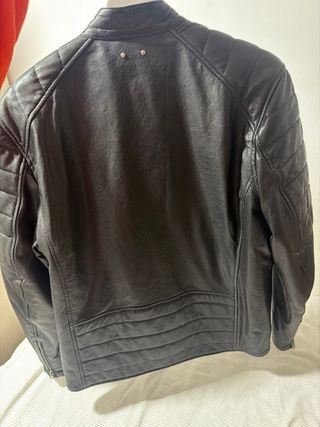 Chaqueta de cuero Pepe Jeans negra