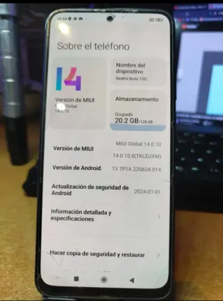 Xiaomi Redmi Note 10s Blu