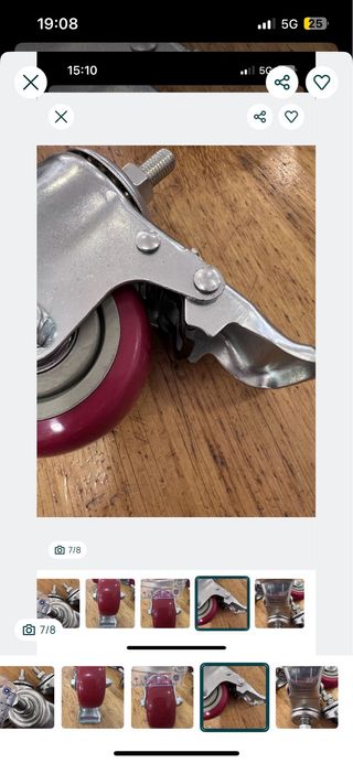 4 Rodas com Travão Novas