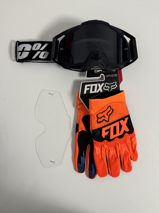 Gafas 100% y Guantes Fox Nuevos 11-1