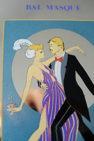 Quadro specchio Art Deco anni '30 vintage liberty