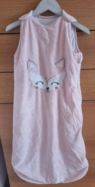 Saco dormir bebé rosa zorro