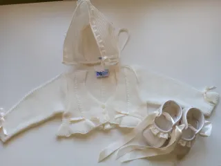 Vestido de Bautizo Blanco completo