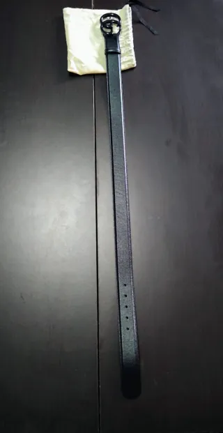 Cintura Gucci GG Marmont Nera Donna